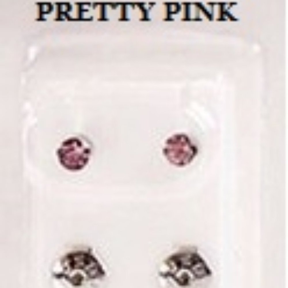 Earrings ~ .925 ~ Stud Piercing ~ For Piercing Kit  - 6 ~ Colors